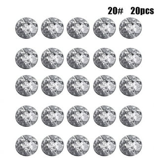 Frcctre 100 Pcs 25mm Rhinestone Crystal Buttons, Clear Tufting Buttons  Upholstery Buttons with Metal Loop Buttons for Sewing Sofa Bed Headboard  DIY