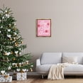 thumbnail image 3 of Stupell Industries Pink Say It Ain't Snow Holiday Painting Gold Floater Framed Canvas Art Print Wall Art, 17 x 21, 3 of 10