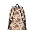 thumbnail image 2 of Naloa Cute Autumn Turkey Canvas Backpack for Men Women Rucksack Casual Travel Daypack College Tote Satchel Bookbag for Teens-Small, 2 of 7