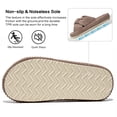 thumbnail image 5 of Ecetana House Slippers for Women Corduroy Cross Band Memory Foam Slippers Open Toe Non-Slip Home Shoes, 5 of 7