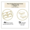 thumbnail image 7 of Ambesonne Ethnic Duvet Cover Sets, Ornate Motif, 2-King, Eggshell and Blue, 7 of 7