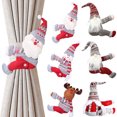 thumbnail image 2 of Adorno de muñeco con hebilla para cortina navideña de Papá Noel y alce, decoración navideña para el hogar, regalos navideños de 2023, Navidad, Año Nuevo 2024, 2 of 5