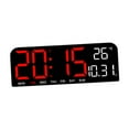 thumbnail image 3 of CoudarTitie Big LED Large Digital Clock Wall Mount Oversize LED Digital Clock with Date Week Red, 3 of 9