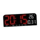 thumbnail image 3 of Reloj de pared digital grande, alarma fuerte con fecha, semana y temperatura para oficina, mesita de noche, sala de estudio, decoración de gimnasio. Rojo, 3 of 8