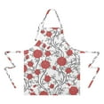 thumbnail image 2 of Pioneer Flower Floral Print Pattern Apron-Garden Aprons for Women with Pockets-Cotton Linen Waterproof Kitchen Cooking Gardening Aprons Adjustable for Kitchen,Cooking,BBQ and Salon 33x27 Inch, 2 of 7