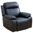 thumbnail image 2 of Aukfa 37" Power Recliner Sofa Chair for Living Room, Home Theater Reclining, Flannel, Black, 2 of 10
