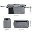 thumbnail image 5 of Organizador universal para cochecito con portavasos aislado, bolsa para teléfono desmontable y correa para el hombro, apto para cochecitos como Uppababy, Baby Jogger, Britax, BOB, Umbrella y Pet Strol, 5 of 5
