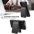 thumbnail image 2 of Dteck 2 in 1 Detachable Magnetic Wallet Compatible with iPhone 16 Pro Max Case with Card Holder Faux Leather Men Women Kickstand Compatible with MagSafe Accessories, Black, 2 of 9