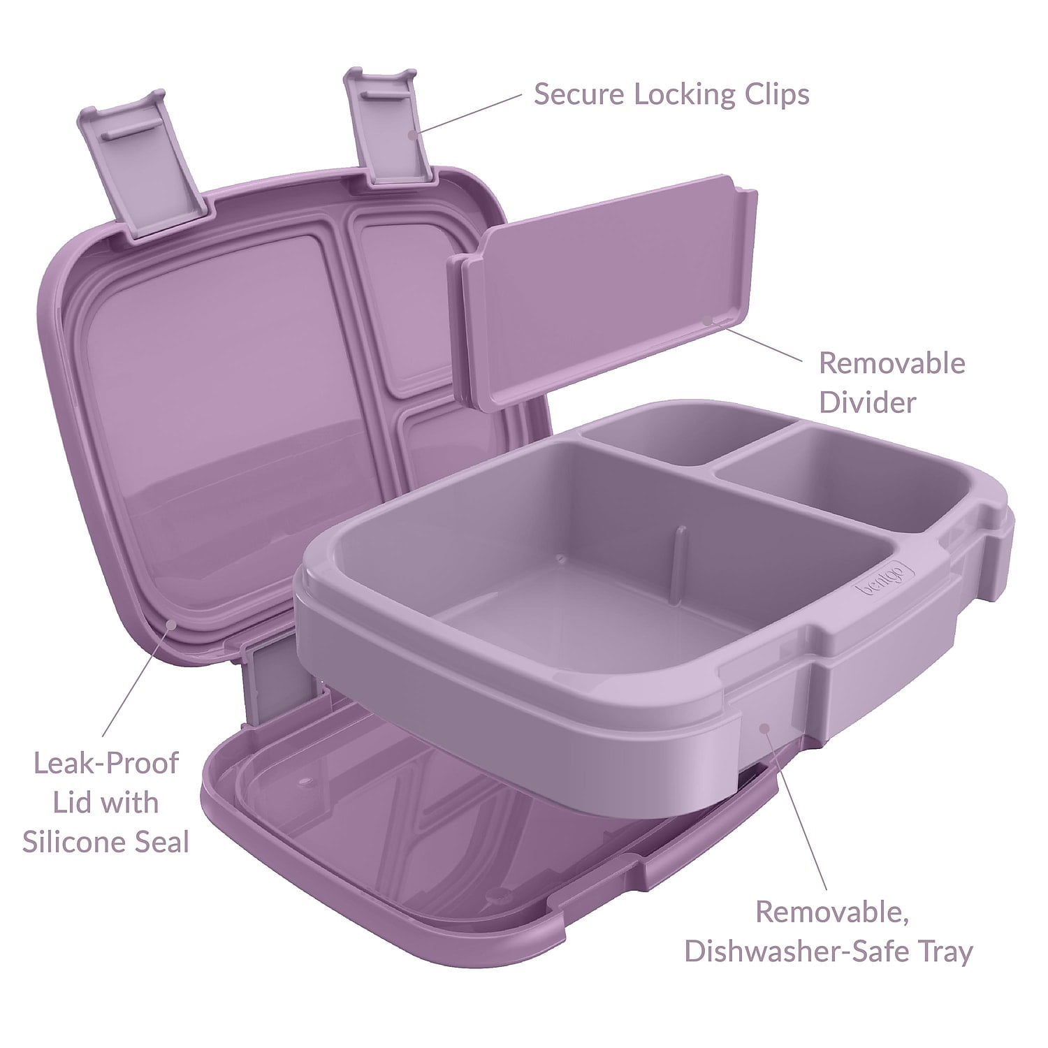 Bentgo Fresh Leak-Proof Lunch Box - Lilac