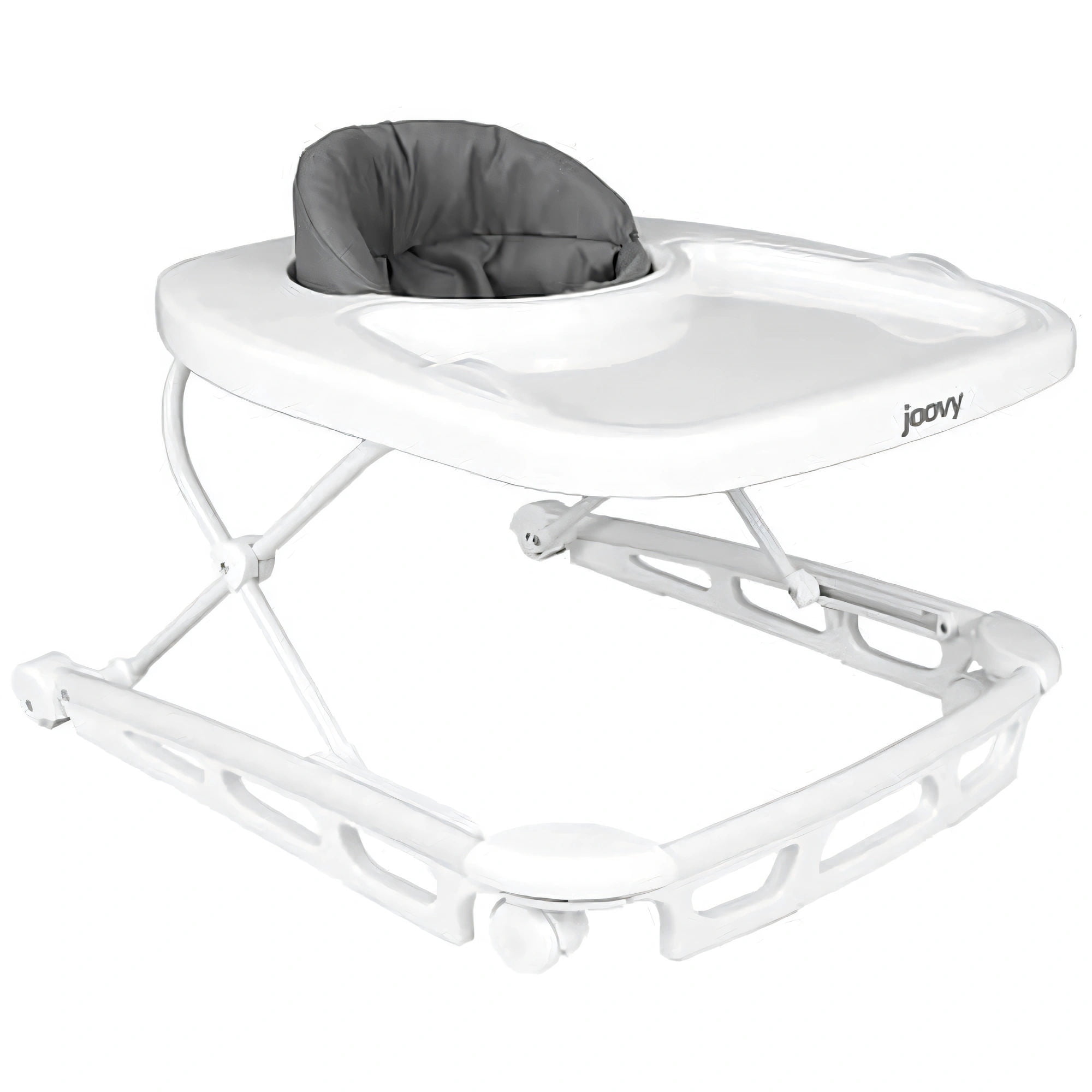 Joovy Spoon Baby Walker with Dishwasher Safe Tray Insert, Charcoal