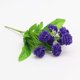 thumbnail image 4 of Toystoory Ramo de flores artificiales de 9 cabezas, decoración de simulación, flor de tela, decoración para el hogar y la boda Flores artificiales morado oscuro, 4 of 6