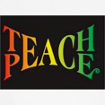 thumbnail image 3 of CafePress - Teach Peace Kids Light T Shirt - Light T-Shirt Kids XS-XL, 3 of 4