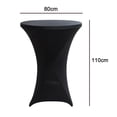 thumbnail image 3 of ZMLEVE Nappe Ronde Extensible en Spandex 60*110cm Noire Élastique, 3 of 5