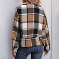 thumbnail image 3 of UPPADA Women Plaid Fall Shacket Jacket Button Down Long Sleeve Shirt Lightweight Jacket Fall Clothes Business Casual Shirts,Button Down Shirt for Women,XL, 3 of 9