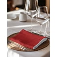 thumbnail image 6 of Red Burlap Texture Cloth Napkins Set of 8 Reusable Dinner Napkins, Farmhouse Vintage Red Cocktail Napkin Washable Table Napkins for Wedding/Holiday Party/Baby Shower 20"x20", 6 of 7