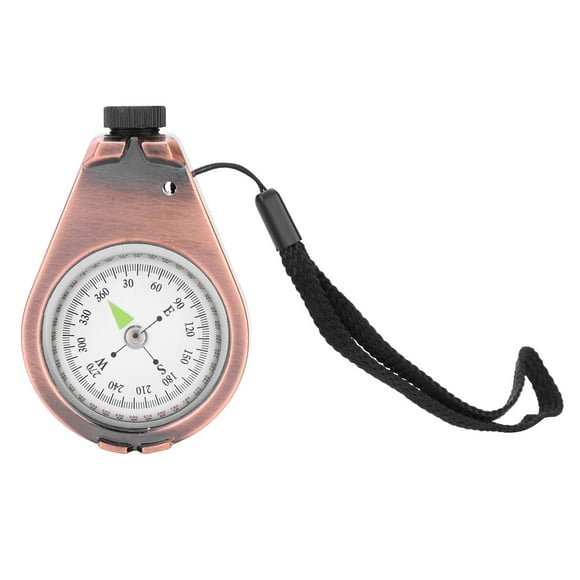 Eddwiin Vintage Mini Boussole Portable avec Sangle Outil de Survie Extérieure Accessoires Extérieurs