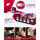 thumbnail image 3 of Caja para guardar cartas coleccionables Gomyrod, 5 filas, color negro y rojo, 3 of 7