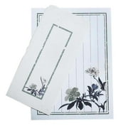 Panda Superstore Mist Chinese Style Vintage Envelope Set Poetic Writing Paper Greeting Cards, Set of 10