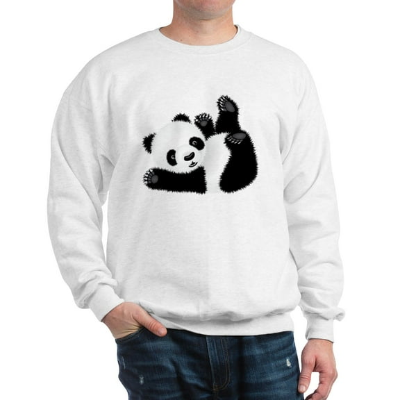 CafePress - Baby Panda Sweatshirt - Crew Neck Sweatshirt