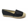 thumbnail image 2 of Women's Forever Young Faux Leather Embossed Woven Weaved Tip Espadrille, 2 of 5