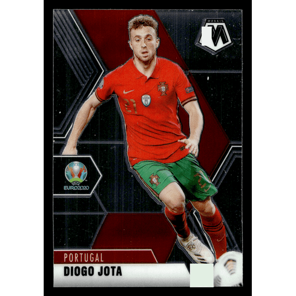 2021 Panini Mosaic UEFA Euro Soccer Diogo Jota Portugal #158 Black Trading Card