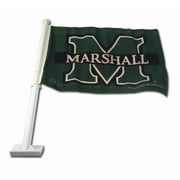 Angle View: NCAA - Marshall Thundering Herd Car Flag