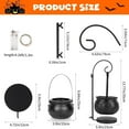 thumbnail image 2 of Halloween Decorations Indoor Halloween Witch Cauldron Candy Servers Bowls Cauldron on Tripod with String Lights Halloween Candy Bowl for Indoor Home Candy Holder, 2 of 8