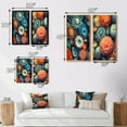 thumbnail image 4 of Designart "Retro Harmony Beautiful Deep Sea Anemones I" Marine Animals Framed Wall Art Set Of 2 - Modern Blue Gallery Wall Frame Set For Home Decor, 4 of 6