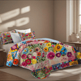 thumbnail image 2 of Davulos Quilts for King Bed 3 Pieces Soft Summer Quilt Lightweight Microfiber Bedspread Floral Pattern Coverlet for All Season(1 Quilt, 2 Pillow Shams), 2 of 8