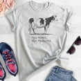 thumbnail image 2 of Moo Money Moo Problems Cow Shirt, Unisex Women's Men's Shirt, Farm Animal Shirt, Cute Cow Shirt, Heather Ash, Medium, 2 of 6