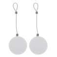 thumbnail image 1 of 2Pcs White Retractable Security Cable Lock Steel Abs Anti-Theft For Electronic Product Holder, 1 of 8