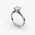 Riya Jewel Silver 14K White Gold Over Rings 1.8 Ct Asscher Cut