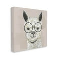 thumbnail image 3 of Stupell Industries Happy Alpaca Glasses Portrait Graphic Art Gallery Wrapped Canvas Print Wall Art, Design by Tava Studios, 3 of 7