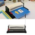 thumbnail image 4 of Paper Punching Tool, Metal Shell Labor Saving Compact Size Loose Leaf Hole Punch  For Schools For Offices, 4 of 8
