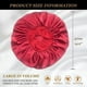 thumbnail image 3 of 2pcs Large Satin Bonnet,silk Bonnet Hair Wrap For Sleeping, Sleep Cap With Elastic Soft Band (black, Wine Red), 3 of 5
