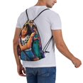 thumbnail image 2 of Encanto Drawstring Backpack Anime Sackpack Gym Bag For Sport Yoga Travel Hiking Shopping Lightweight Gym Bag 16*14 Inch, 2 of 8