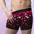 thumbnail image 2 of JSKUMAR Men's Funny Underwear Cute Heart Graphic Casual Breathable Woven Boxers Briefs Valentines Day Outfit for Men (Multicolor#9,XL), 2 of 8