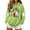 Mint Green, variant on Women Drop Shoulder Spooky Season Hoodie Drawstring Kangaroo Pocket Fall Halloween Pullover Witch Hat Cute Ghost Pumpkin Spice Drink Bat Front Print Sweatshirt