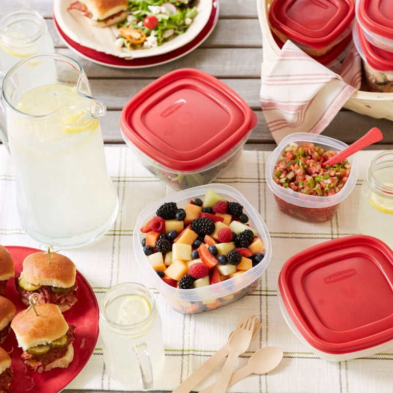Rubbermaid 38-Piece Set, Easy Find Vented Lids Food Storage