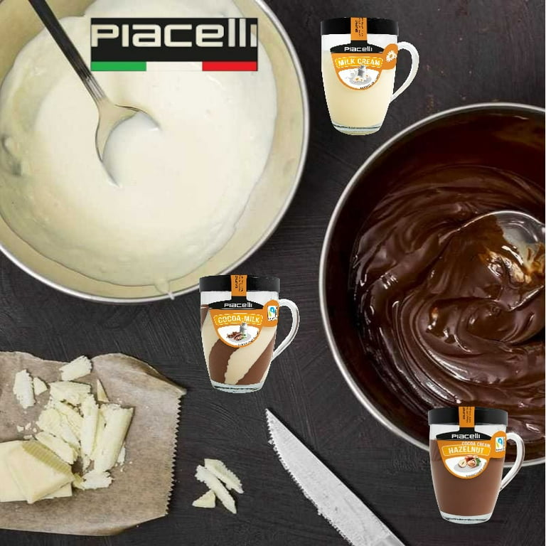 Piacelli, 2 Count - Cream Spread with Milk 300g - Special Glass