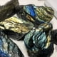 thumbnail image 2 of Labradorita de piedra natural de 20 a 200 g, mineral curativo de Reiki, colección de muestras de piedra lunar, paisaje de pecera, piedra cruda de cristal, 2 of 5