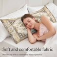 thumbnail image 5 of Beige Vintage Boho Body Pillow Covers 20"x54", Ethnic Tribal Geometric Abstract Soft Brushed Microfiber Breathable Throw Pillow Covers, Pillowcase with Zipper for Couch Sofa Bedroom Living Room, 5 of 9