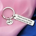 thumbnail image 3 of Zuo Bao Couple Gift Thank You for Being A Piece of My Life Keychain for Girlfriend Boyfriend Gift Husband Keychain, 3 of 5