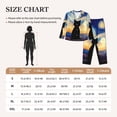 thumbnail image 4 of Haiem Cat Under Starry Skies Pattern Women’s Long-sleeve Sleepwear,Sleepwear Set,2-piece Loungewear Set,Soft PJs Comfy Nightwear with Pockets-XX-Large, 4 of 7