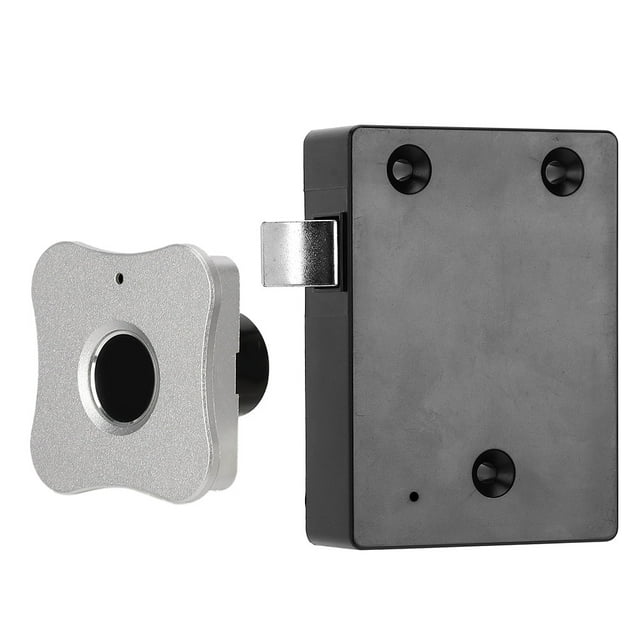 Cabinet Fingerprint Lock Low Power Consumption Self-Learning Algorithm Home Security Device Biometric Fingerprint For Hotels Access Control Silver,Black