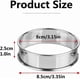 thumbnail image 4 of Stainless Steel Crumpet Rings (6 pcs, 8 cm), 4 of 5