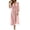 Pink, variant on Levmjia Women's Long Sleeve V Neck Maxi Dress Casual Loose Flowy Dress with Pockets Tie Waist Boho Summer Beach Vacation Dresses