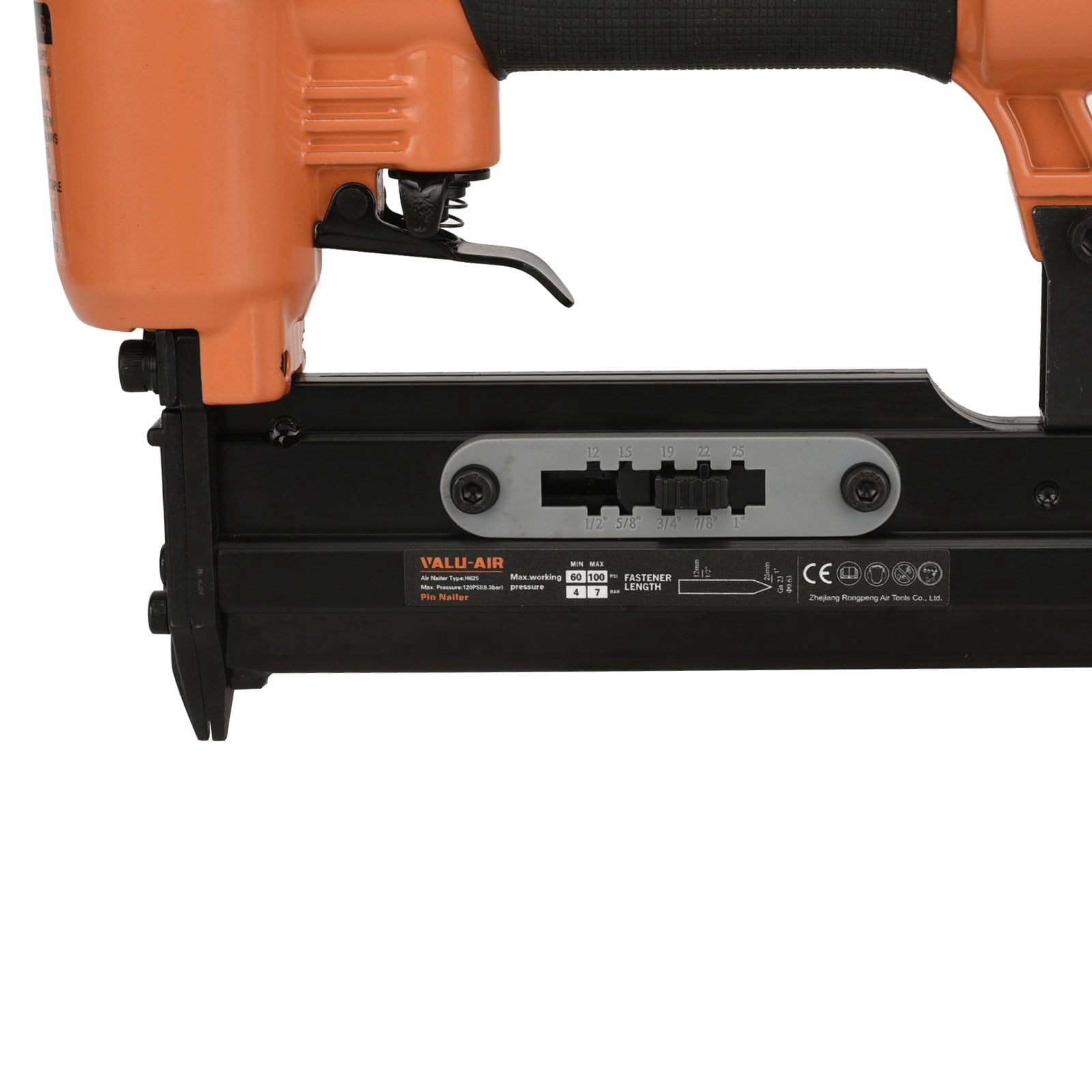 Valu-Air H625 23 Gauge Pneumatic Micro Pin Nailer/Pinner - 1/2-Inch to 1-Inch
