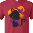 thumbnail image 4 of Inktastic Halloween Cat, Cute Cat, Black Cat, Witch Hat T-Shirt, 4 of 5