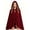 Burgundy, variant on SAWOBUUN Women Little Red Riding Hood Cape Velvet Cloak Halloween Party Dress Up Outfit for Adult